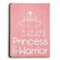 One Bella Casa One Bella Casa 0004-3592-26 14 x 20 in. Princess & Warrior Planked Wood Wall Decor by Cheryl Overton 0004-3592-26